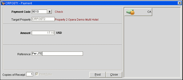 Cross Property Payment
