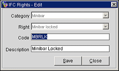 IFC Rights - Edit Screen