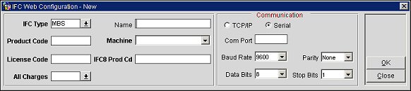 IFC Web Configuration New Screen