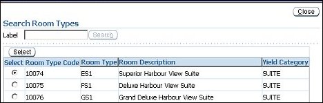 orms yield cat config search room types