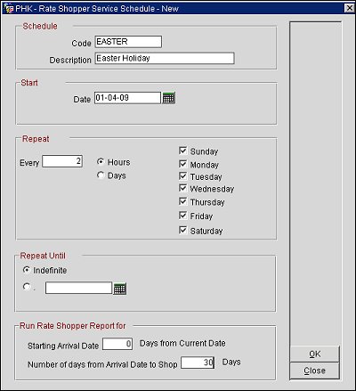 rate shopper service schedule new