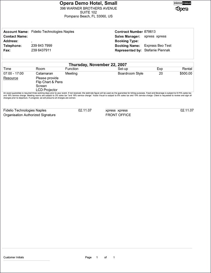 sample express beo pdf